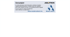 Desktop Screenshot of jablotron.hu